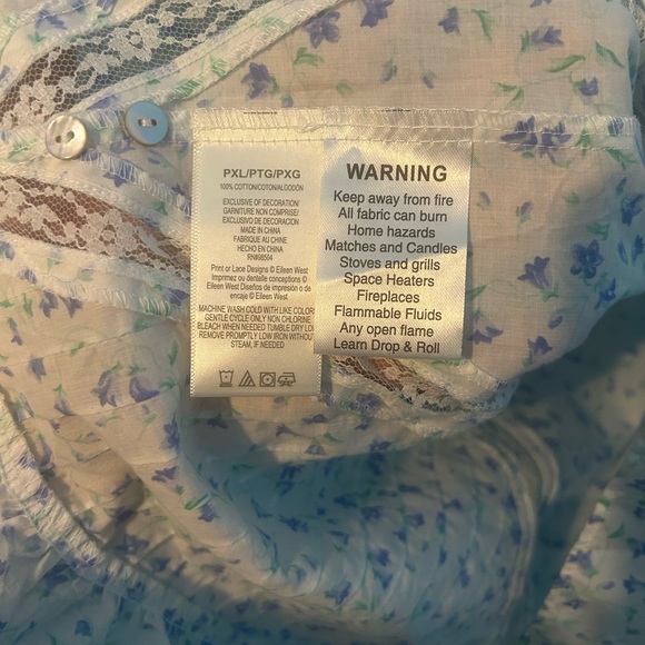 Eileen West moonlight sonata floral maxi nightgown - Picture 7 of 7